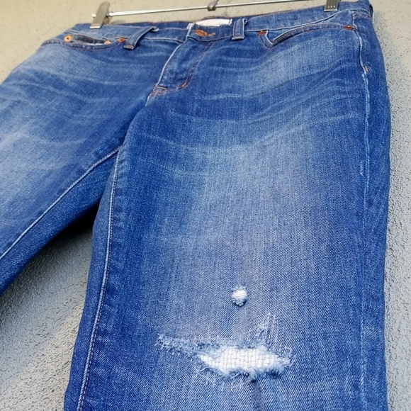 Madewell Slim Boy Jean Brinville Wash Rip & Repair 27 - Picture 8 of 15
